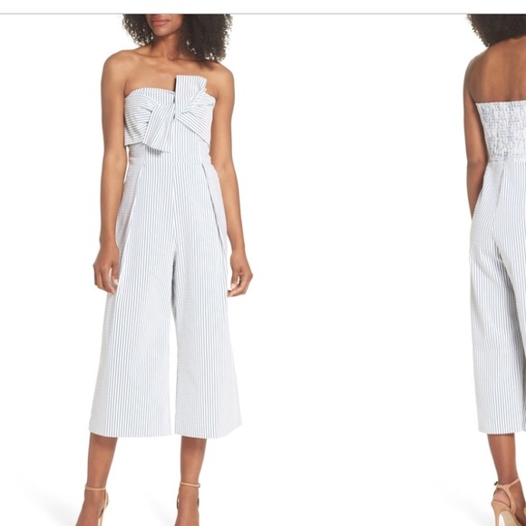seersucker romper womens